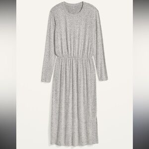 Gray Long Sleeve Dress